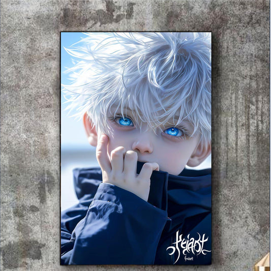 Cute Gojo -Anime HD Metal Print