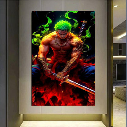 Roronoa Zoro-HD Metal Print